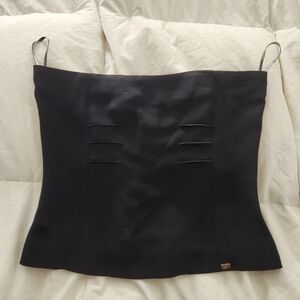 sonia rykiel Sleeveless Strapless Top Size 40 / Med Black